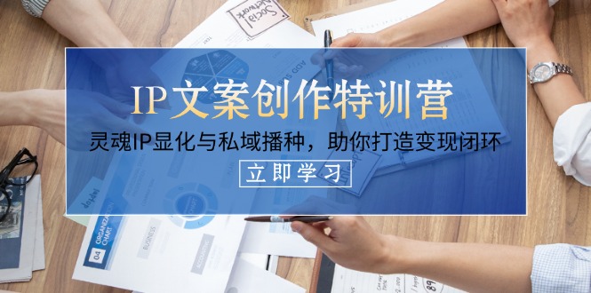 （14330期）IP文案创作特训营，灵魂IP显化与私域播种，助你打造变现闭环（14节课）-星球源码网
