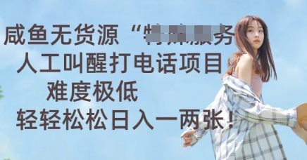 咸鱼无货源人工叫醒打电话项目，难度极低， 轻轻松松日入一两张-星球源码网